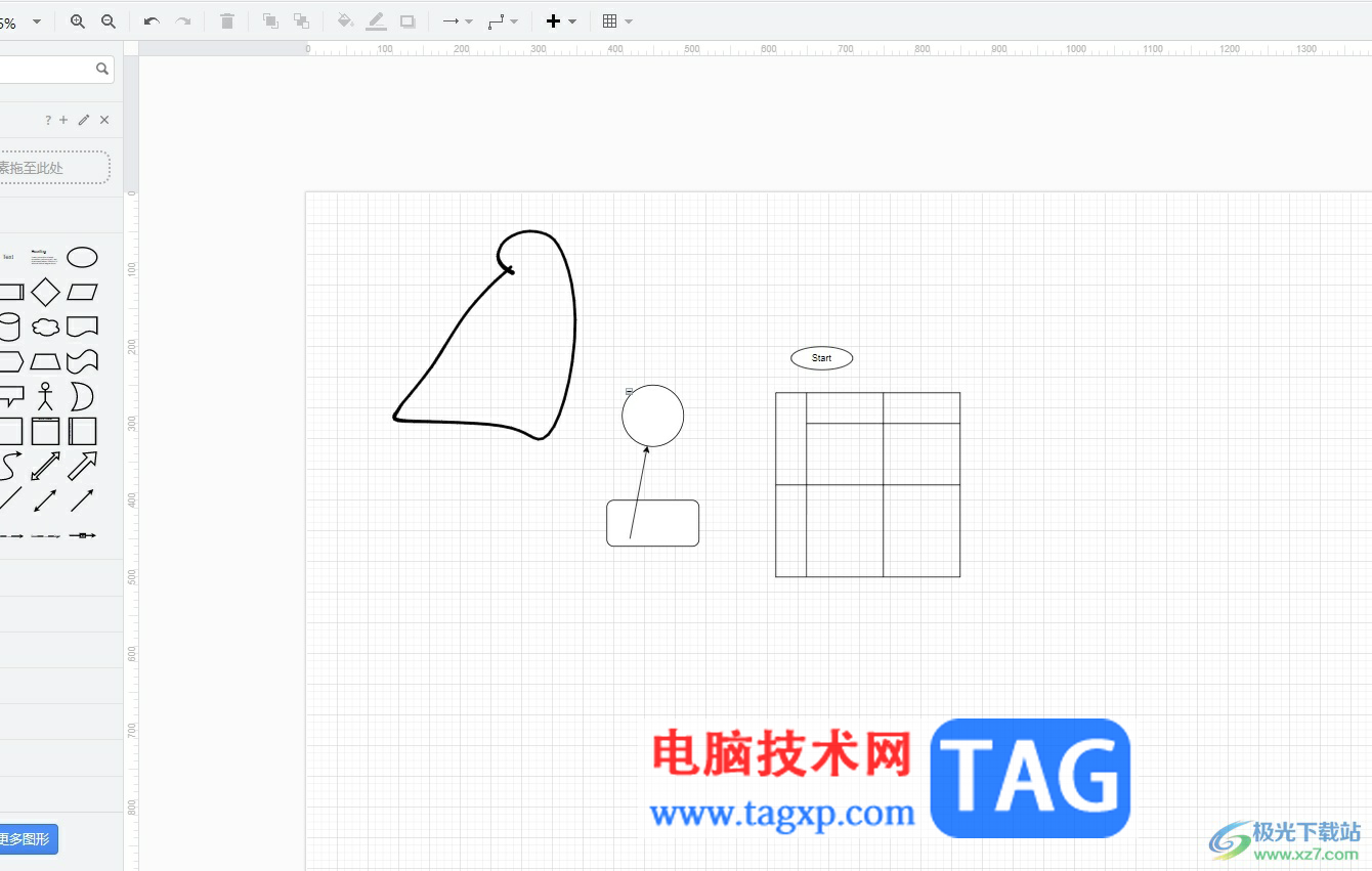 Draw.io將標尺顯示出來的教程