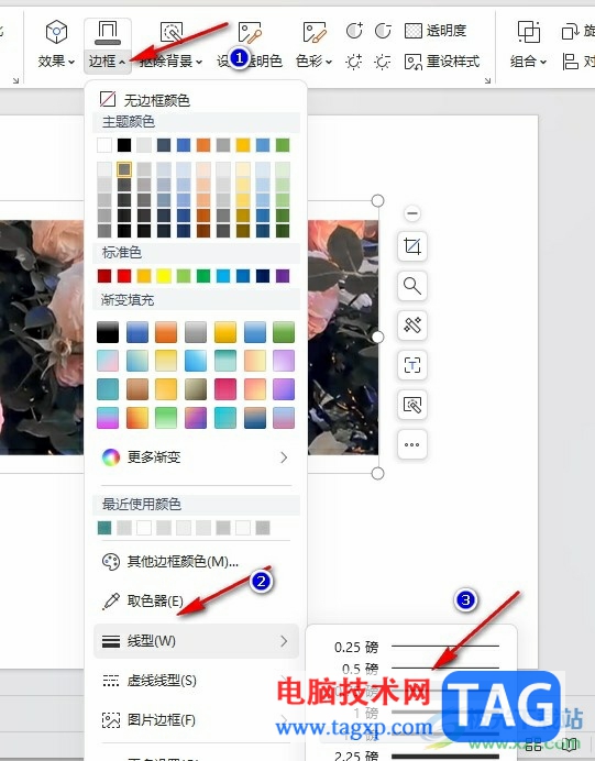 WPS PPT給圖片添加邊框的方法