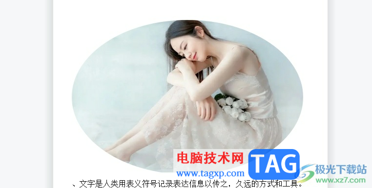 wps文檔把插入的圖片變成圓形的教程