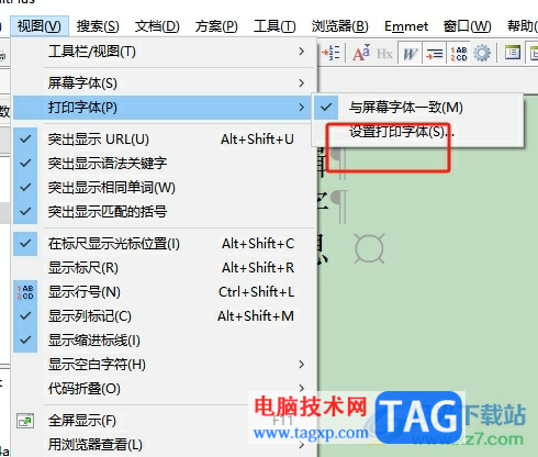 editplus設(shè)置打印機(jī)默認(rèn)字體的教程