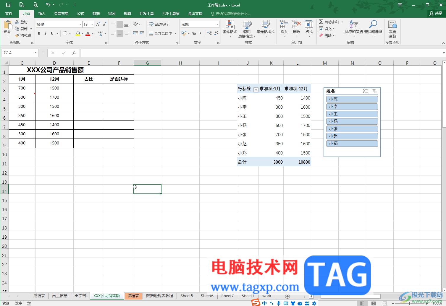 Excel表格在柱形圖上方添加折線圖的方法教程