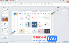 WPS演示文稿電腦版中插入思維導(dǎo)圖后換行