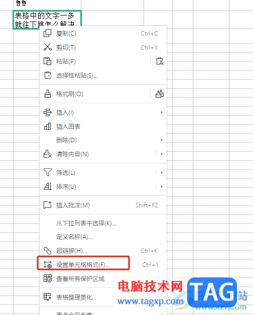 wps表格里的字一多就老往下跳的解決教程
