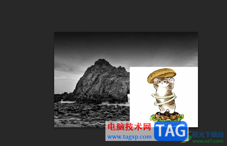 ?photoshop將兩張圖片融合在一起的教程