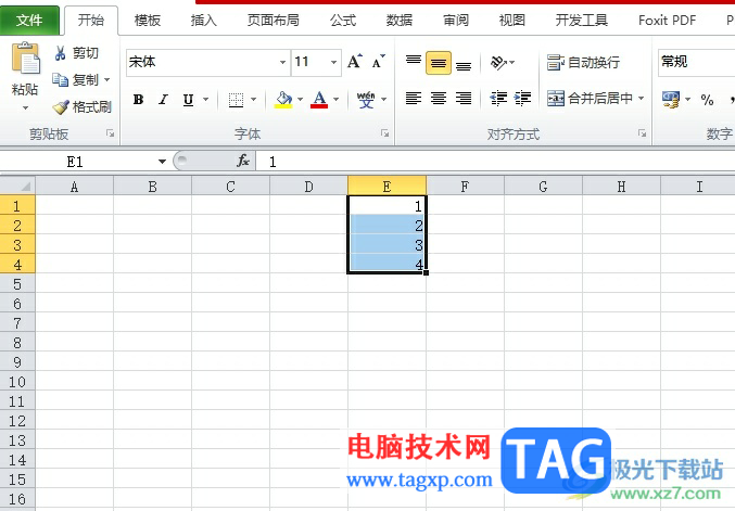 excel表格將1234翻轉為4321的教程