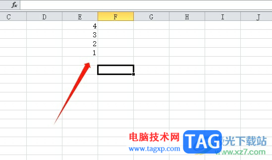 excel表格將1234翻轉為4321的教程
