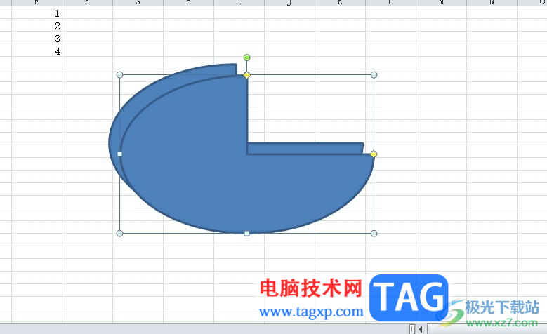 excel表格將插入的圖形實(shí)現(xiàn)鏡像翻轉(zhuǎn)的教程