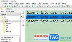 ?editplus設(shè)置選中文本背景色的教程