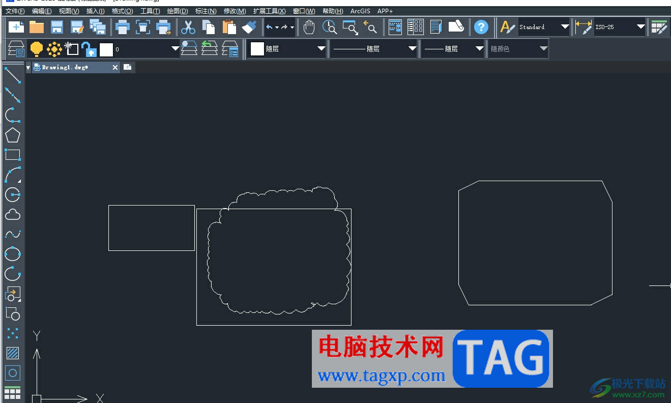 中望cad畫出來的圖形自帶倒角的解決教程