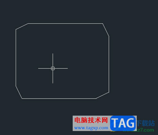 中望cad畫出來的圖形自帶倒角的解決教程