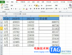 ?Excel隱藏的部分顯示出來的教程