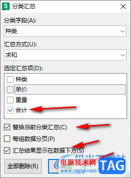WPS Excel表格進(jìn)行分類匯總的方法
