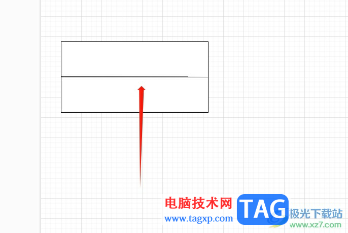 Draw.io在長方形里面畫橫線的教程