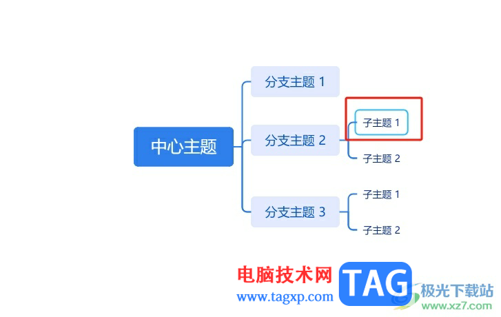 TreeMind樹(shù)圖將兩個(gè)子主題連在一起的教程
