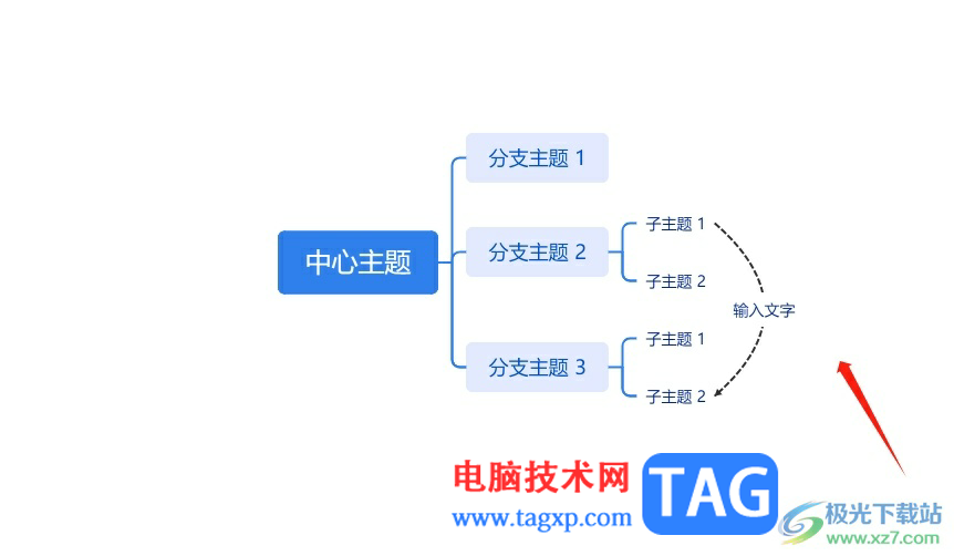 TreeMind樹(shù)圖將兩個(gè)子主題連在一起的教程