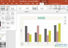 PPT演示文稿在圖表下添加數(shù)據(jù)表格的方法